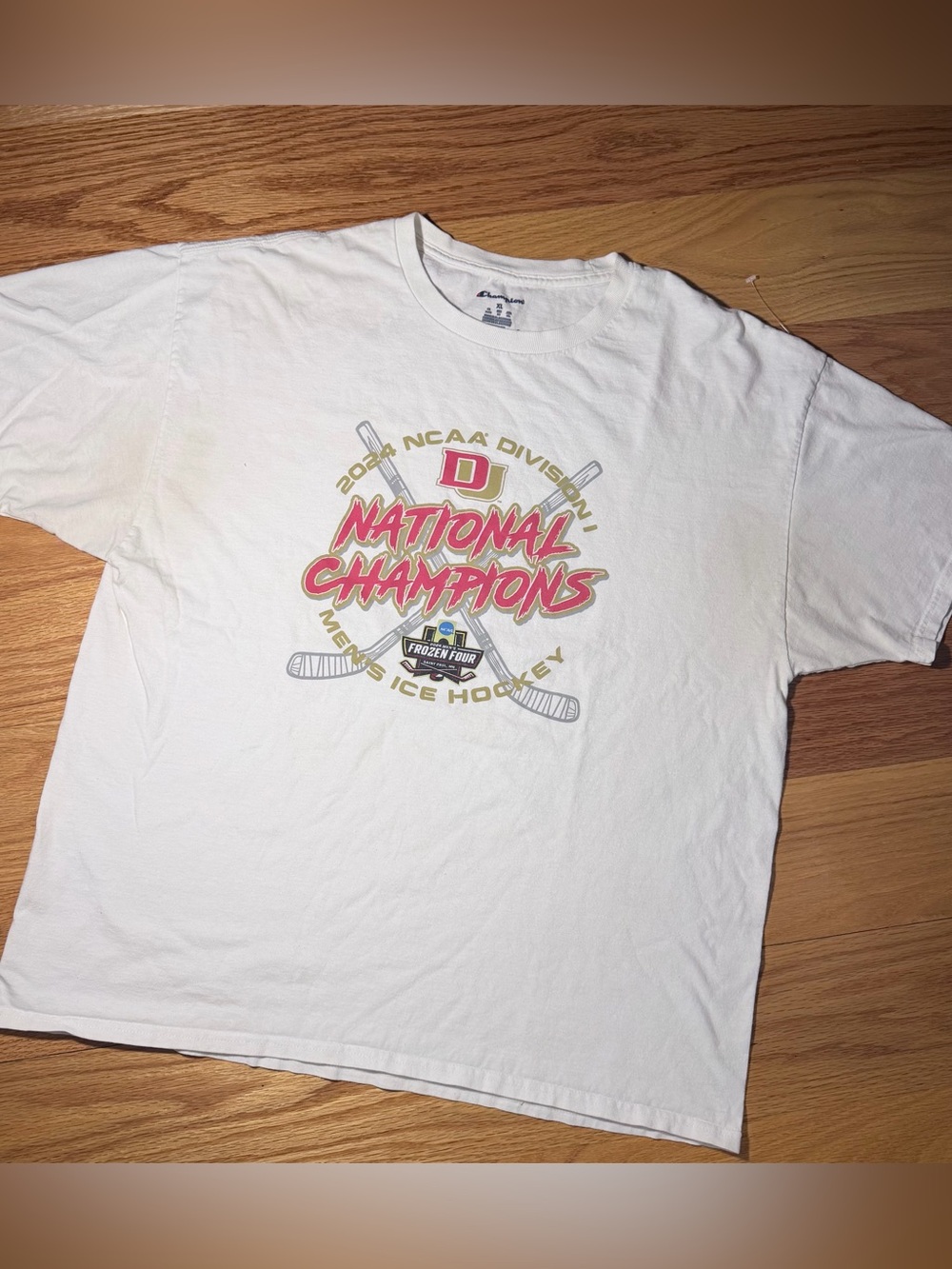 Champion 2024 NCAA Division I Men's Ice Hockey National Champions T-Shirt